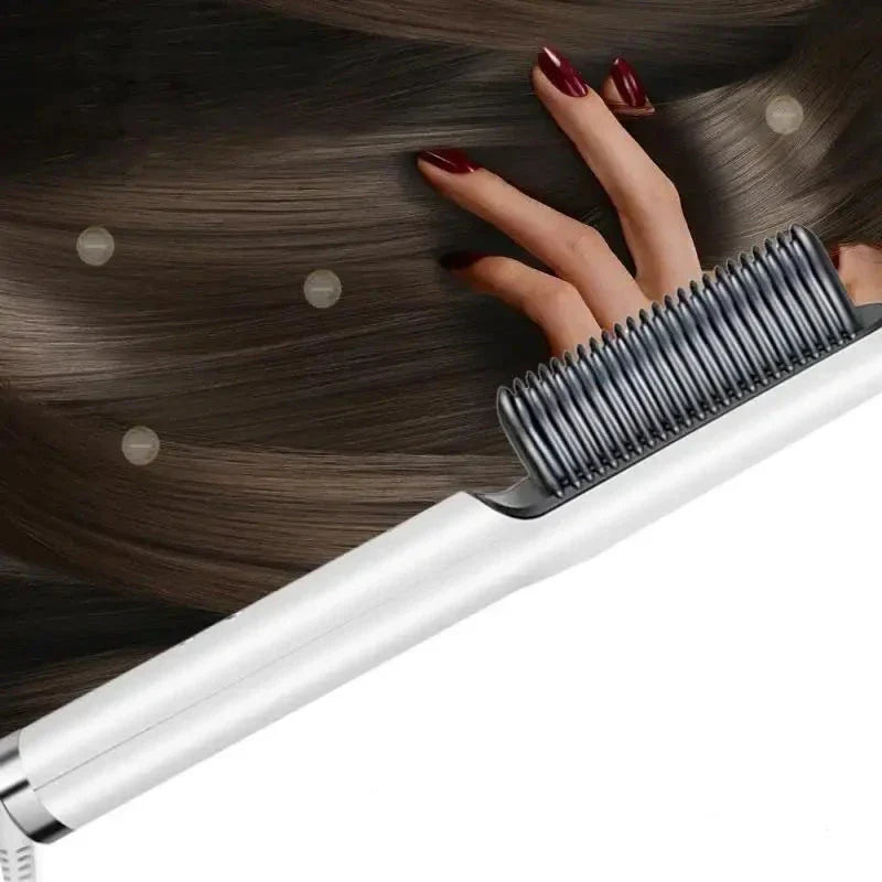 Professional Hair Straightening Brush – SilkyPro™ for Smooth, Shiny, and Healthy Hair Without Chemicals